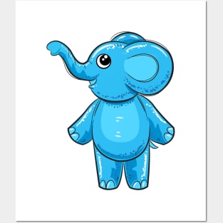 Cute Elephant Posters and Art